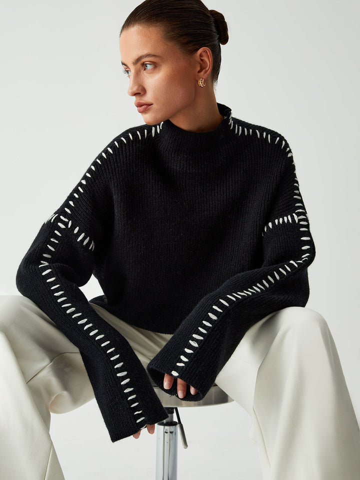 Sophia Comfortable Sweater — close-up view