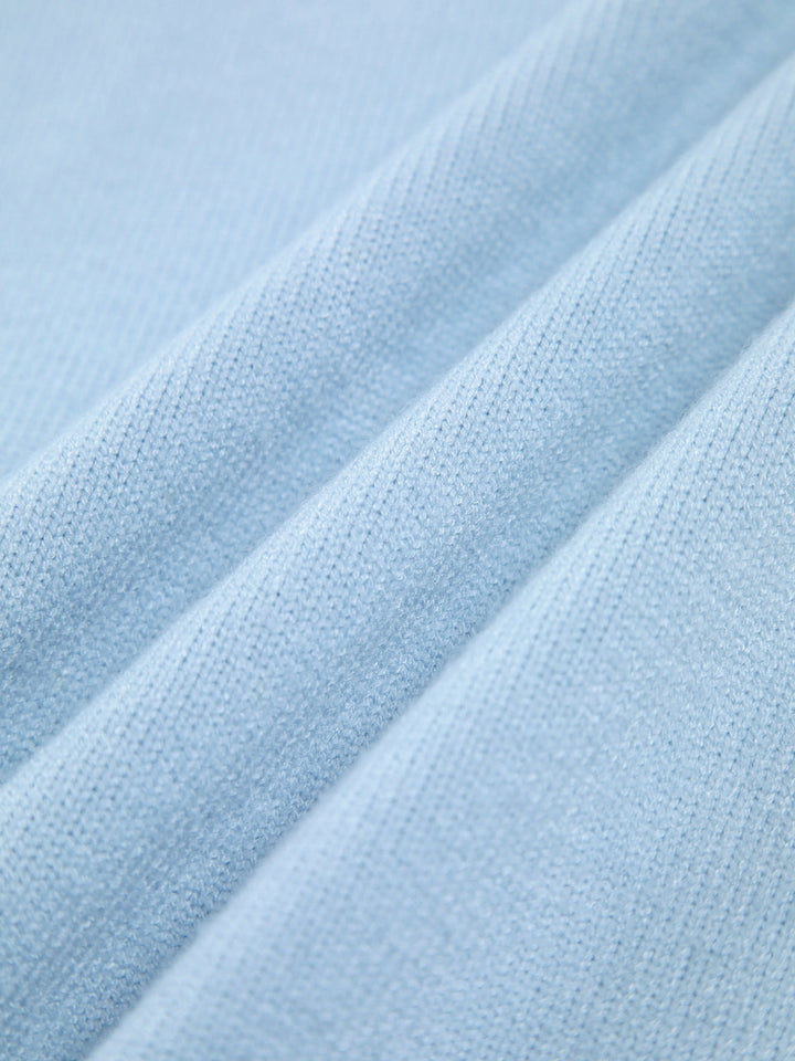 Cloudless Sky Turtleneck Oversized Sweater - women's sweater, full-length styled look