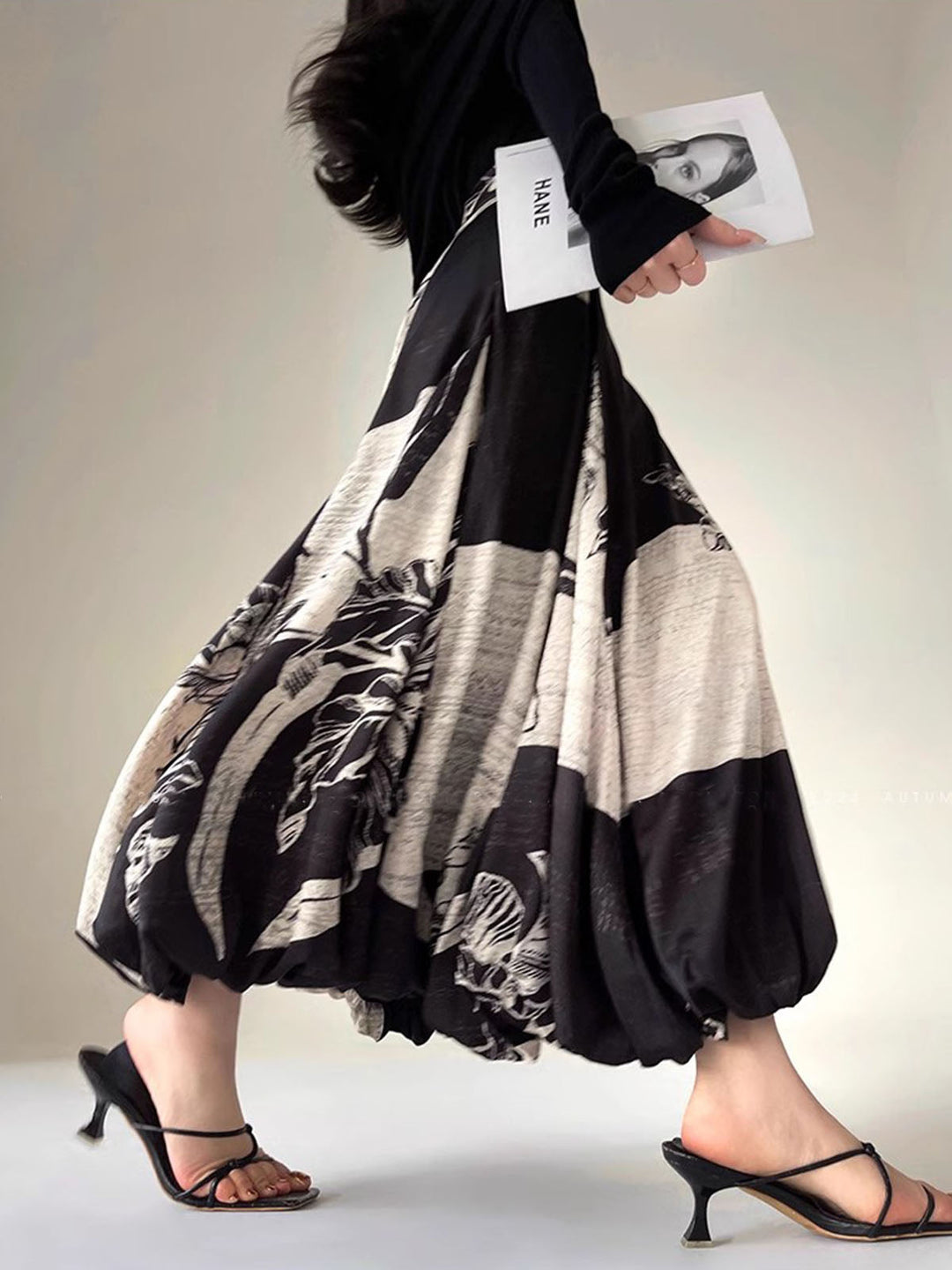 Bud Waist Side-Zipper Midi Skirt — women's skirts, front view