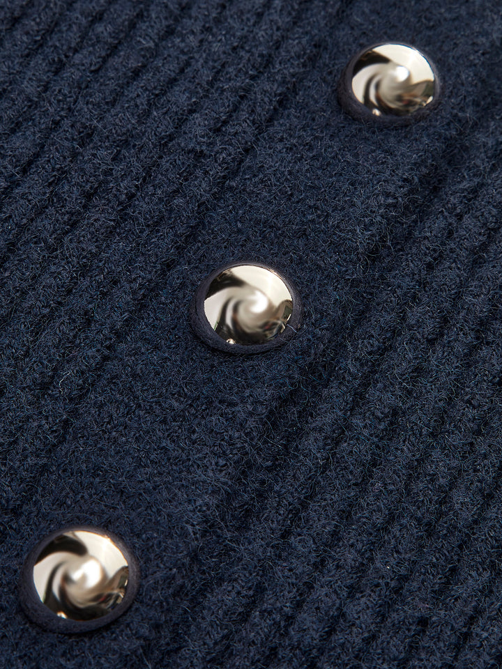 Button Down Split Cardigan - women's cardigan, styled with denim