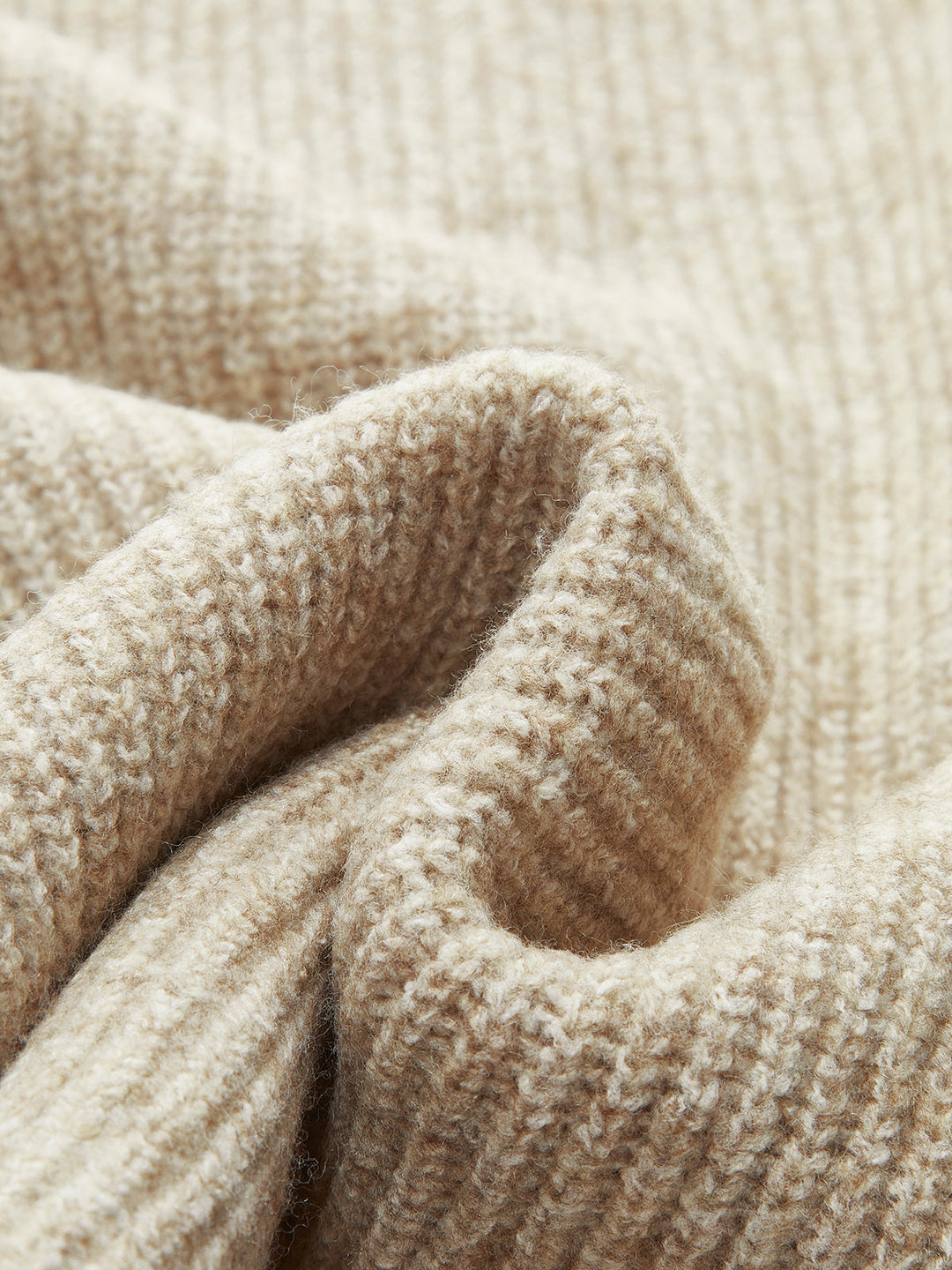 Wool-Blend Zipper Sweater Co-ords - women's knit two-piece set, styled with heels