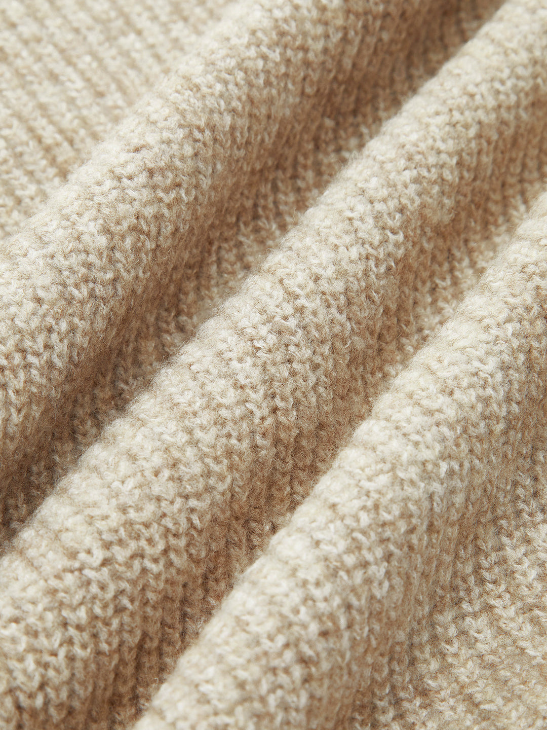 Wool-Blend Zipper Sweater Co-ords - women's knit two-piece set, sleeve detail