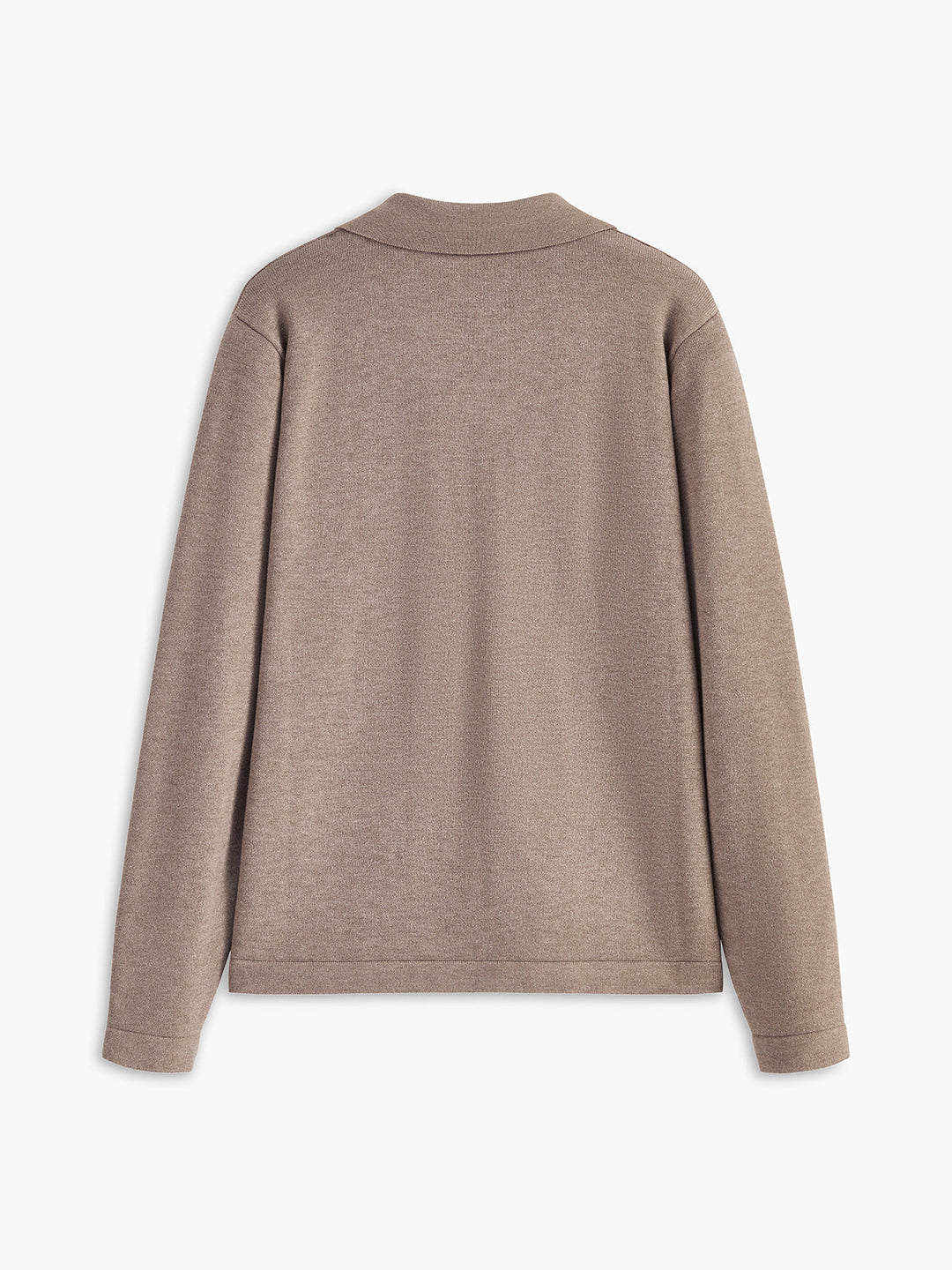 Relaxed Leisure Collared Pullover Sweater - women's sweater, sleeve detail
