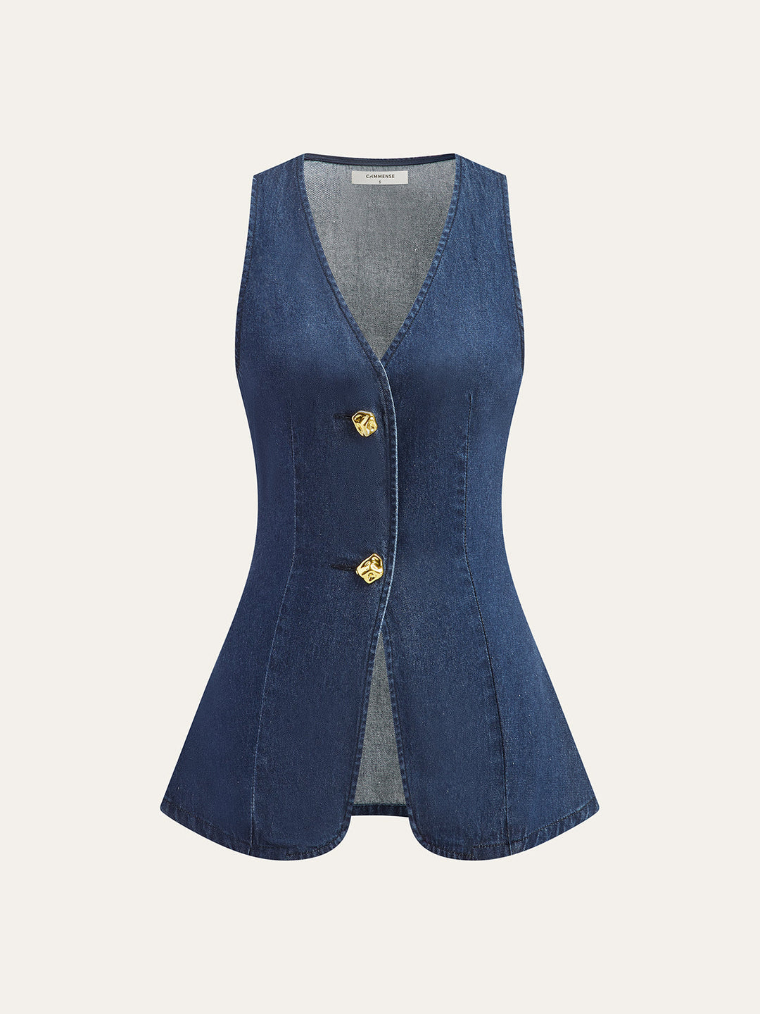 Classic Denim Button Vest