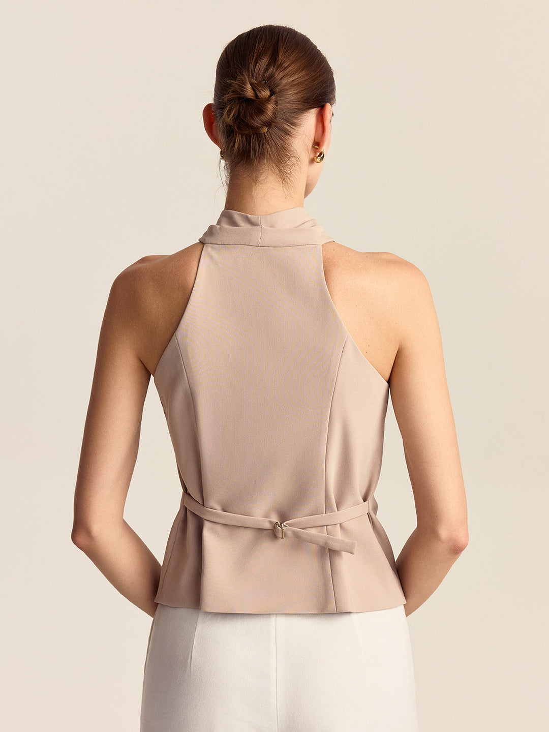 Cross-Front Halter Top
