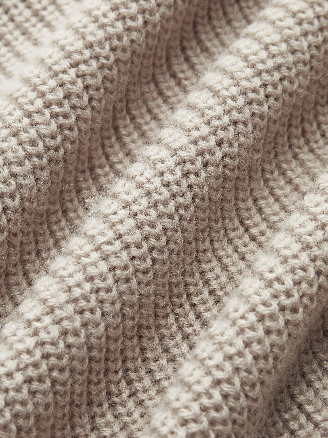 Tie Neck Contrast Trim Wool Blend Cardigan - women's cardigan, fabric detail