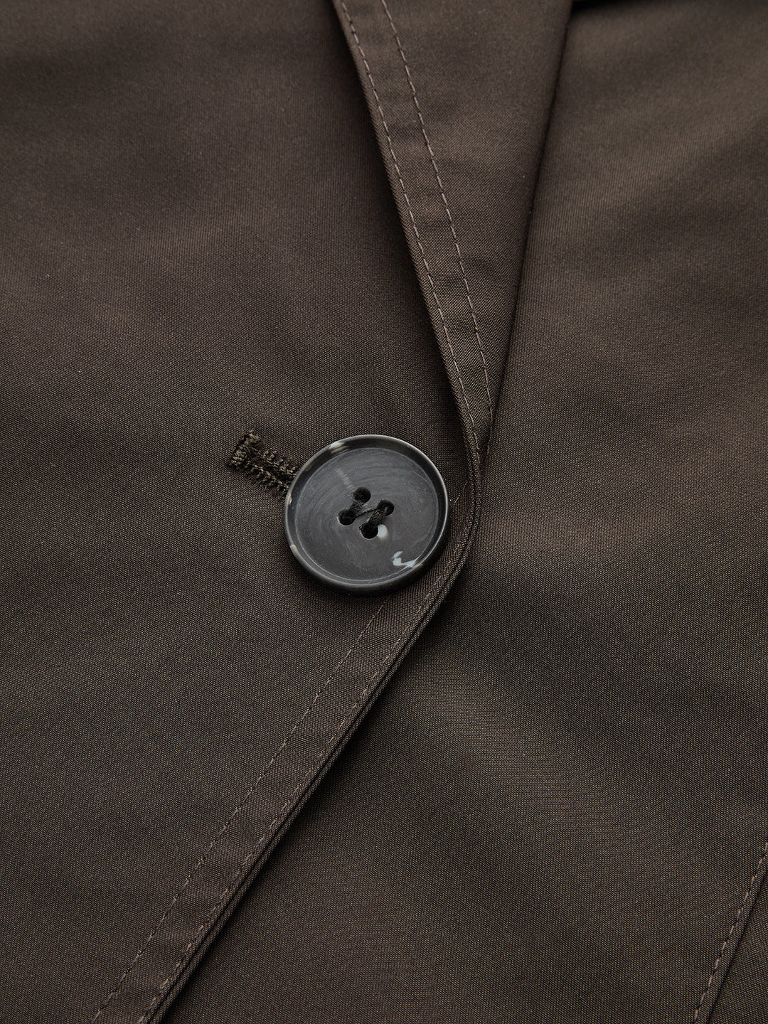 Double-Button Cropped Trench Coat