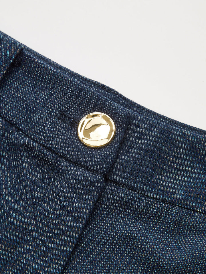 Upgraded | Mid-Waisted Pleated Wide-Leg Pants
