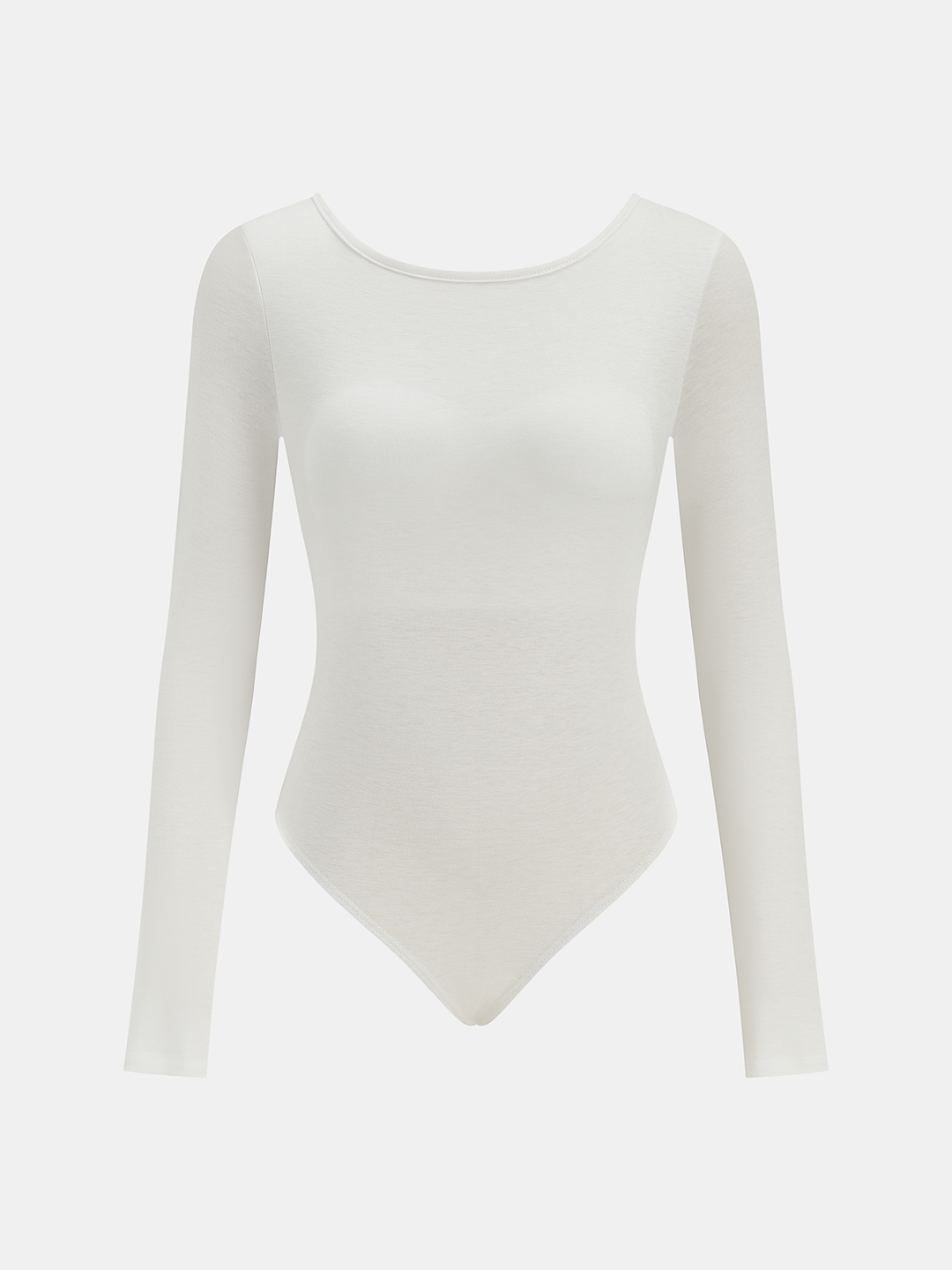 Bra-Free Long Sleeve Backless Bodysuit - women's bodysuit, waist detail