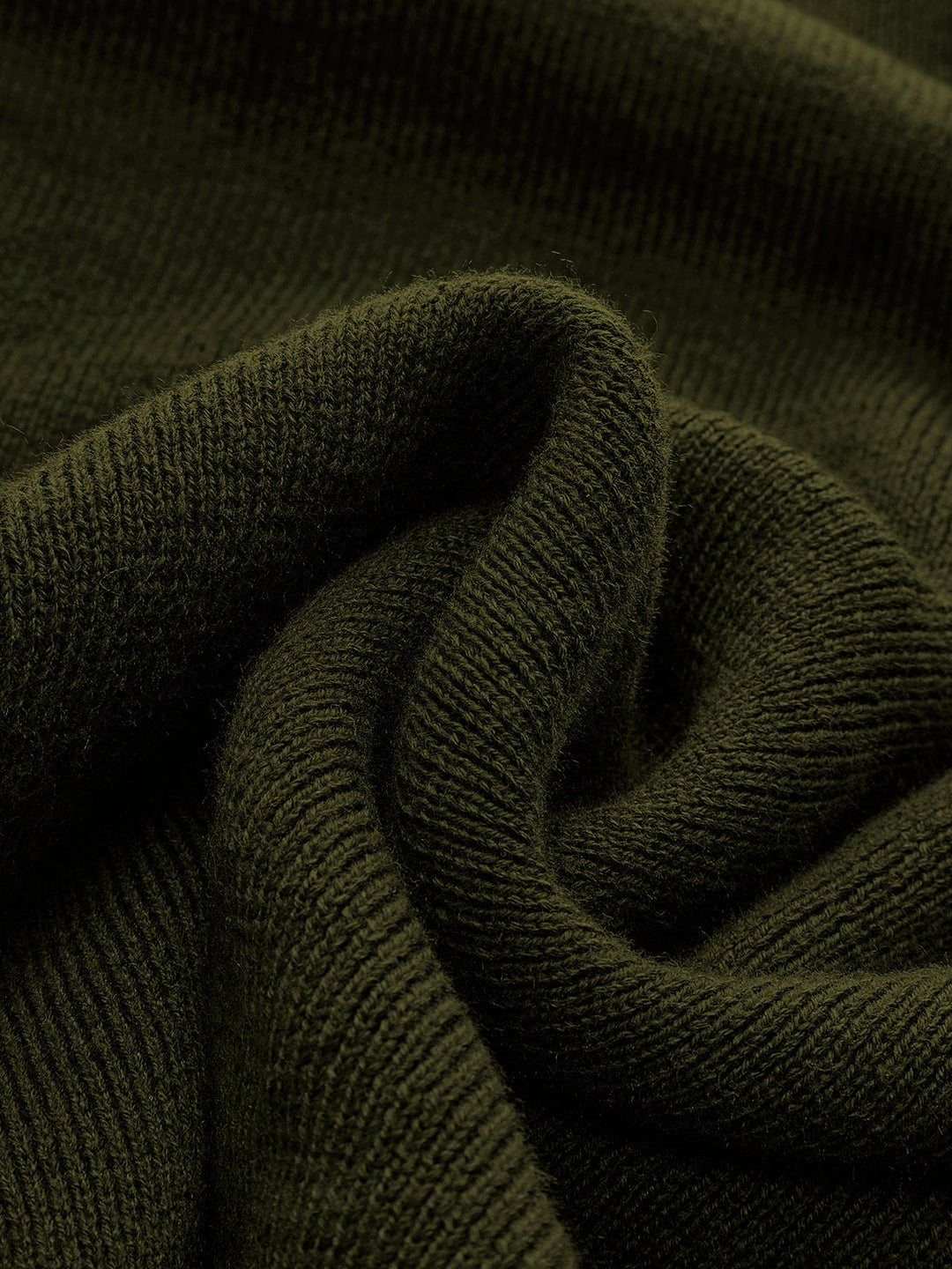 Wool-Blend Asymmetrical Neck Knit Top