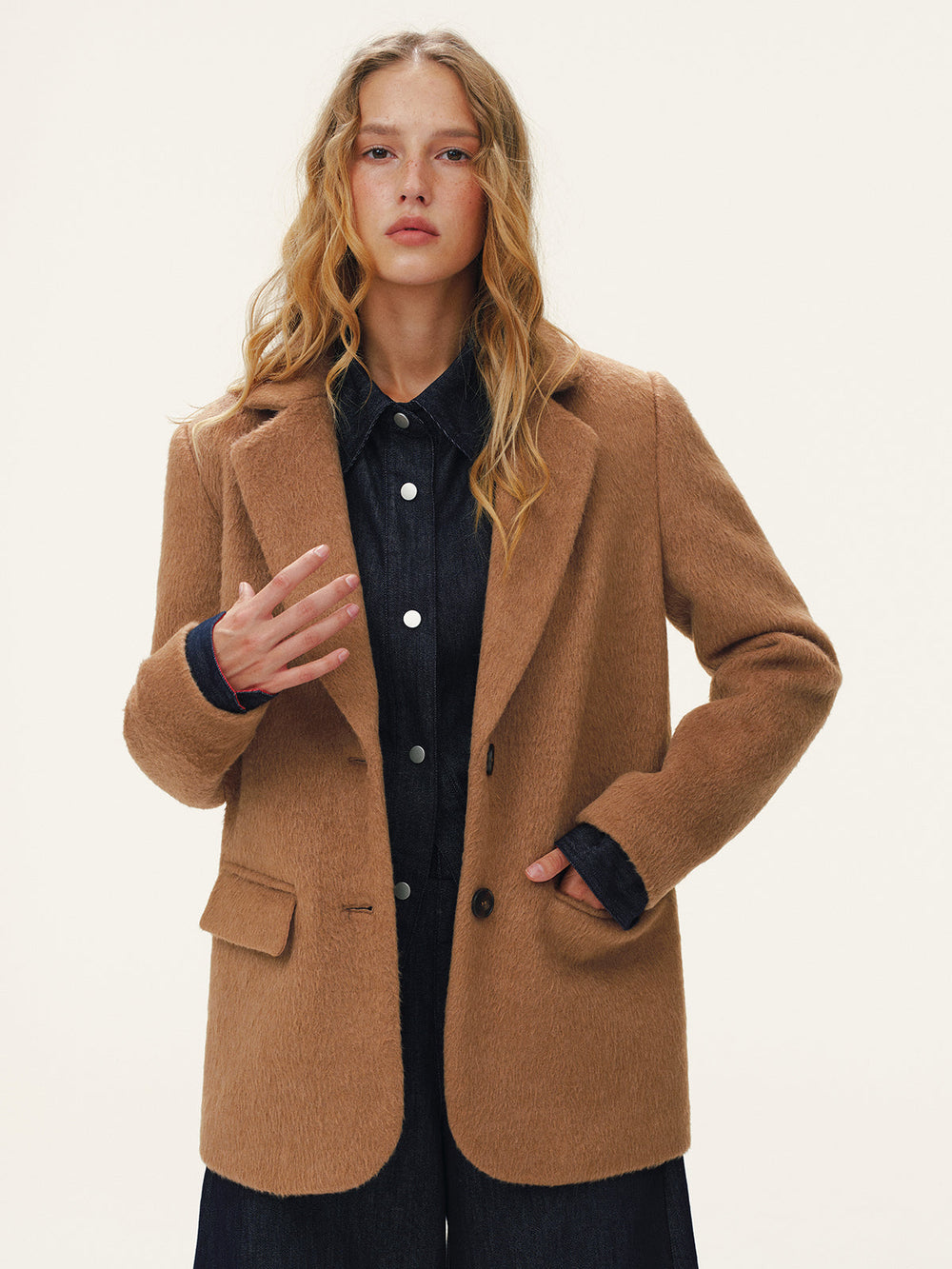 Tweed Tailored Blazer — women's blazers, back view