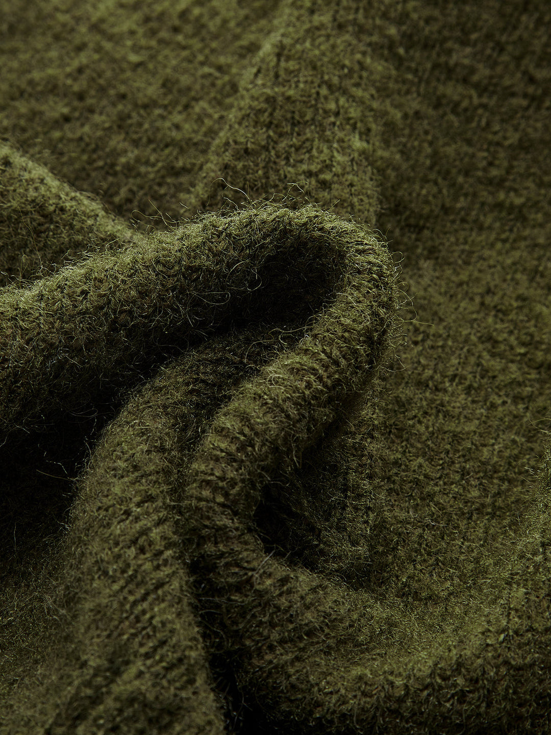 Wool Blend Wrap V-Neck Sweater - women's sweater, side view