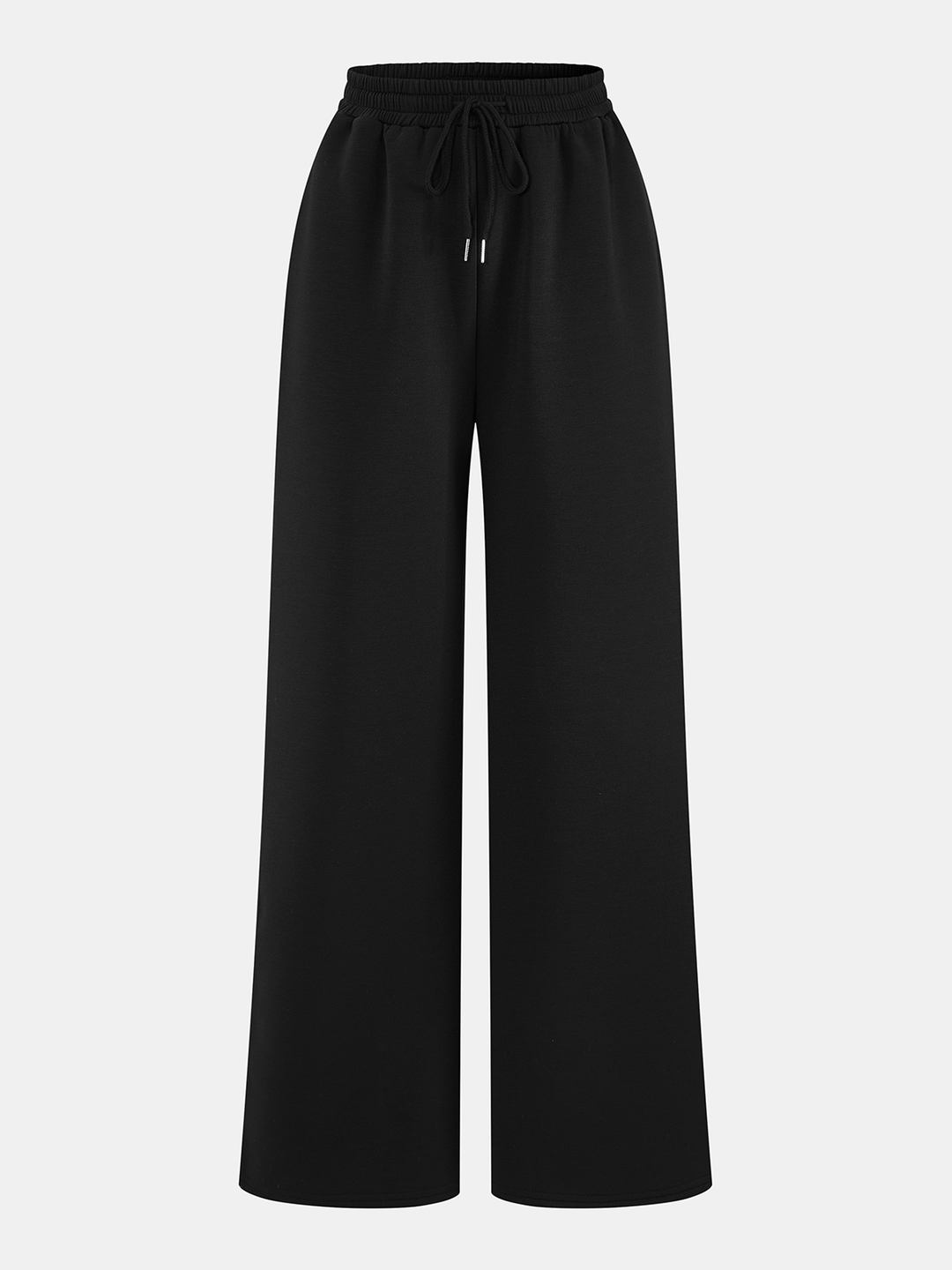 Off-Shoulder Sweatshirt & Drawstring Pants Set - women's two-piece trouser set, detail close-up