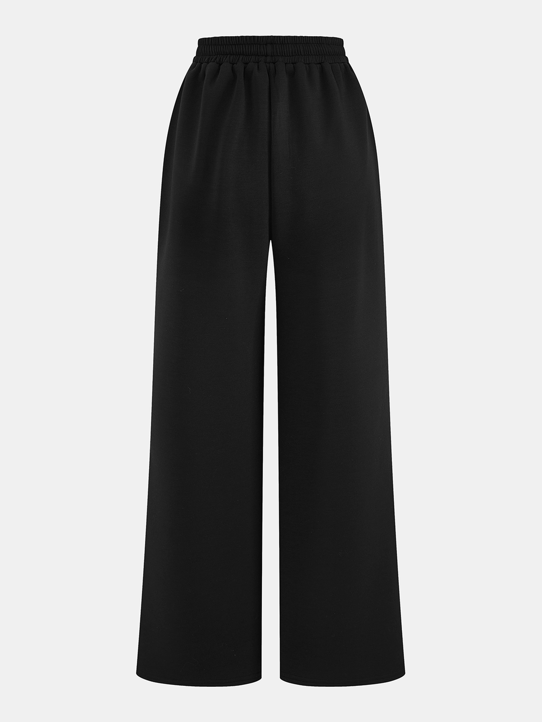Off-Shoulder Sweatshirt & Drawstring Pants Set - women's two-piece trouser set, full-length styled look