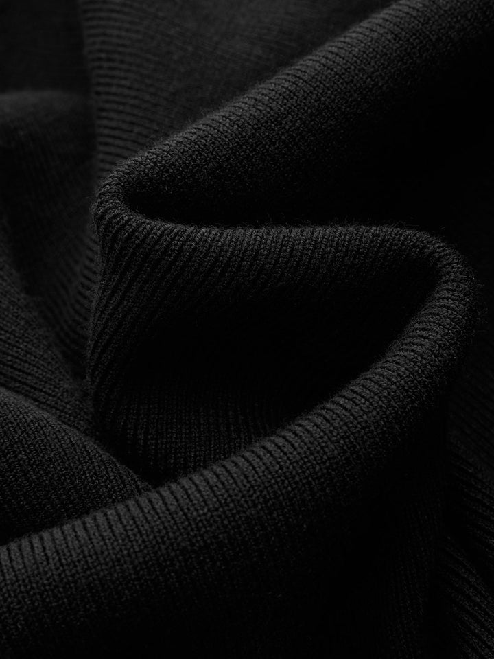 Button Detail Cap Sleeve Rib Knit Maxi Dress - women's knit dress, side view