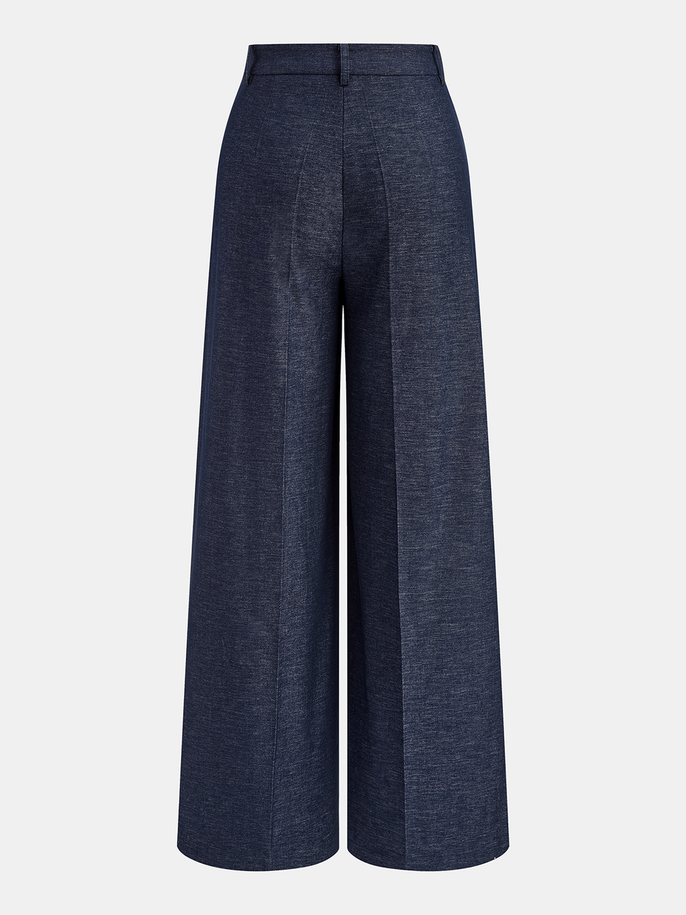 Asymmetric Wrap Wide-Leg Pants — women's pants, back view