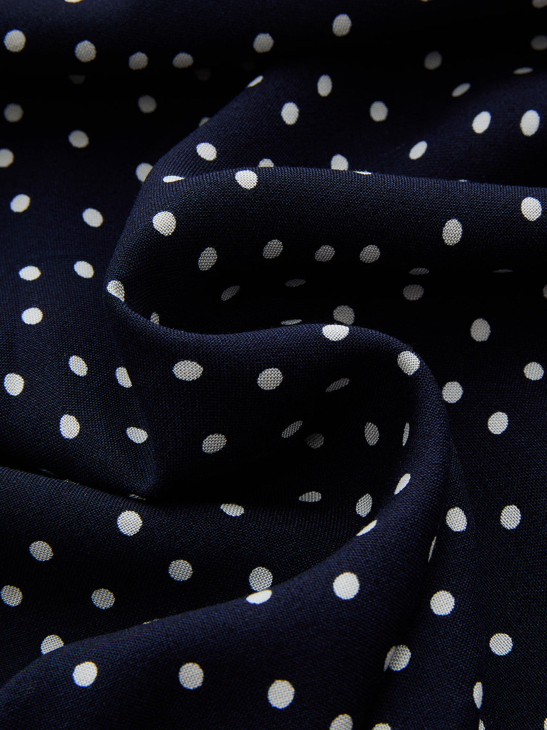 Polka Dot Lace-Trim Dress - women's dress, sleeve detail