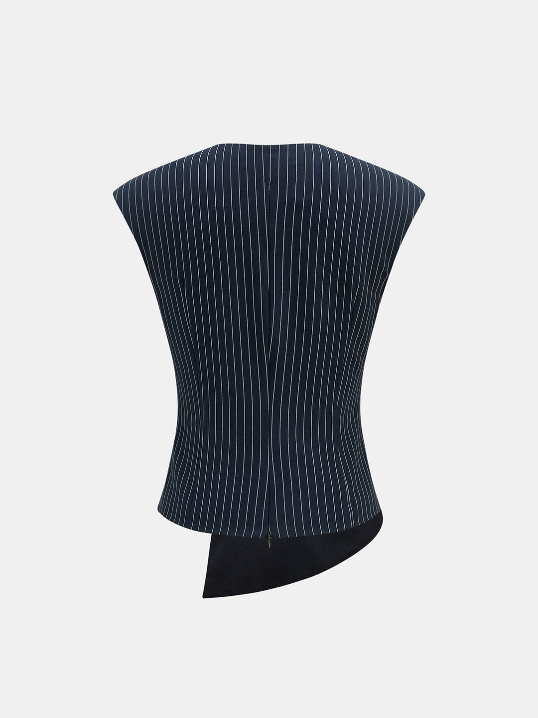 Pinstripe Two Piece Pants Set - women's two-piece trouser set, full-length styled look