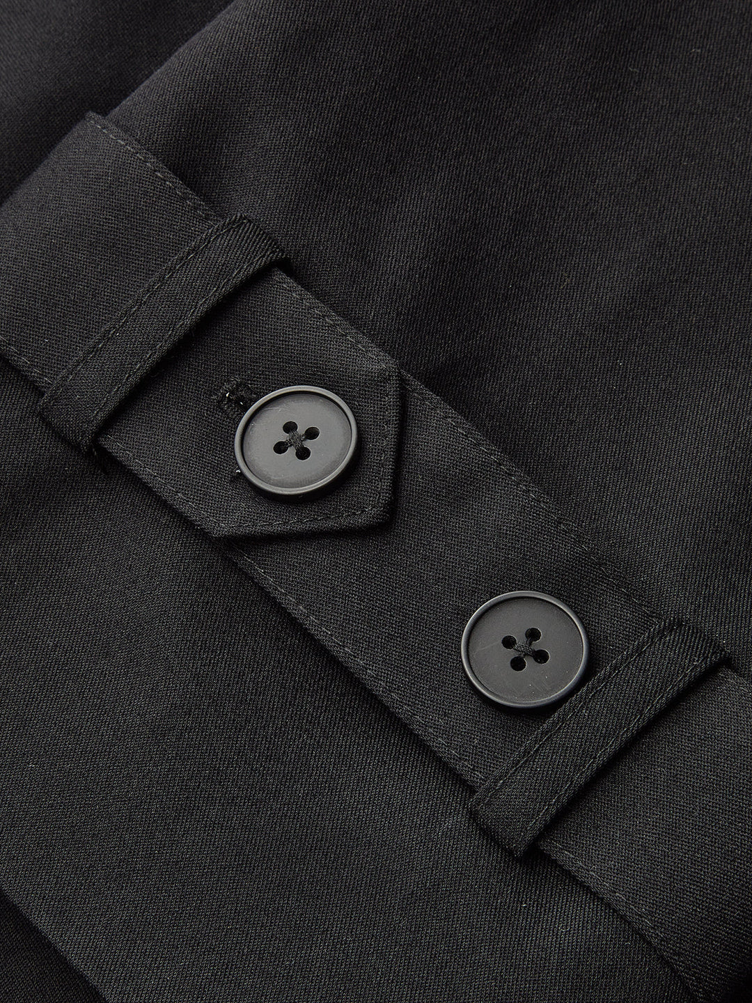 Epaulet Detail Belted Lapel Trench Coat
