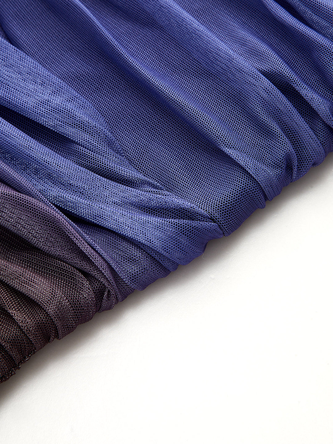 Ombre Pleated Halter Maxi Dress