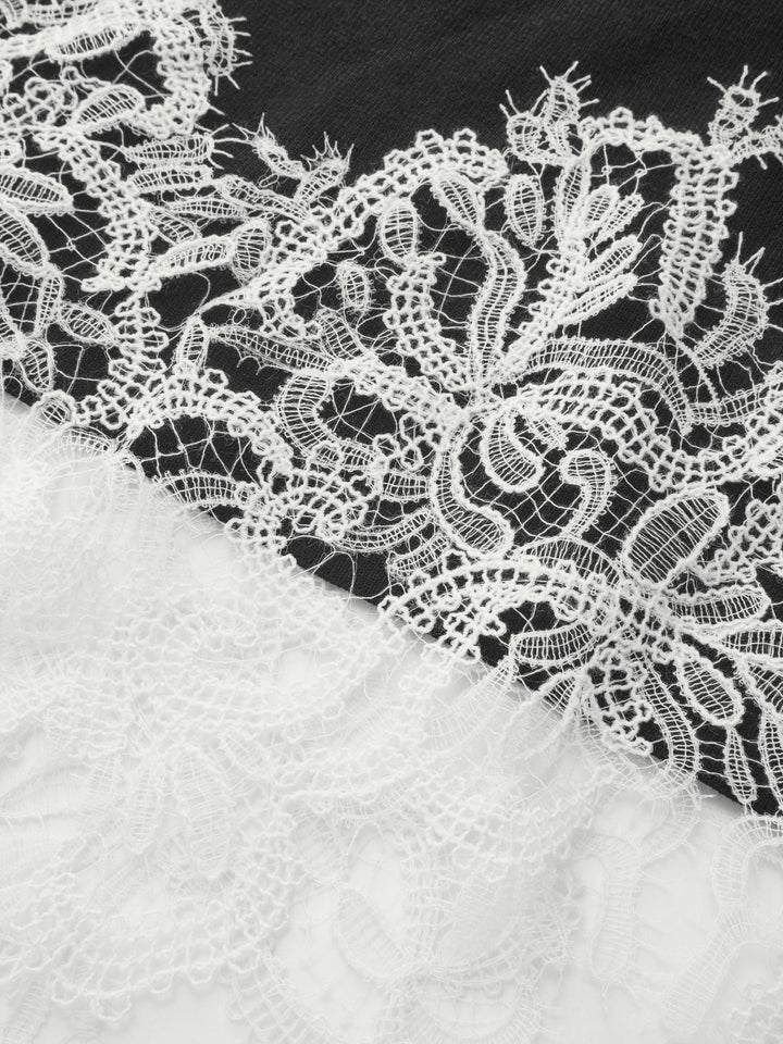 Sleeveless Lace Hem Bodycon Mini Dress