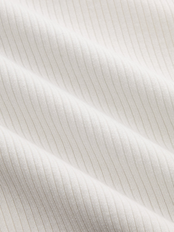 Color‑Block Metal Detail Knit Midi Dress
