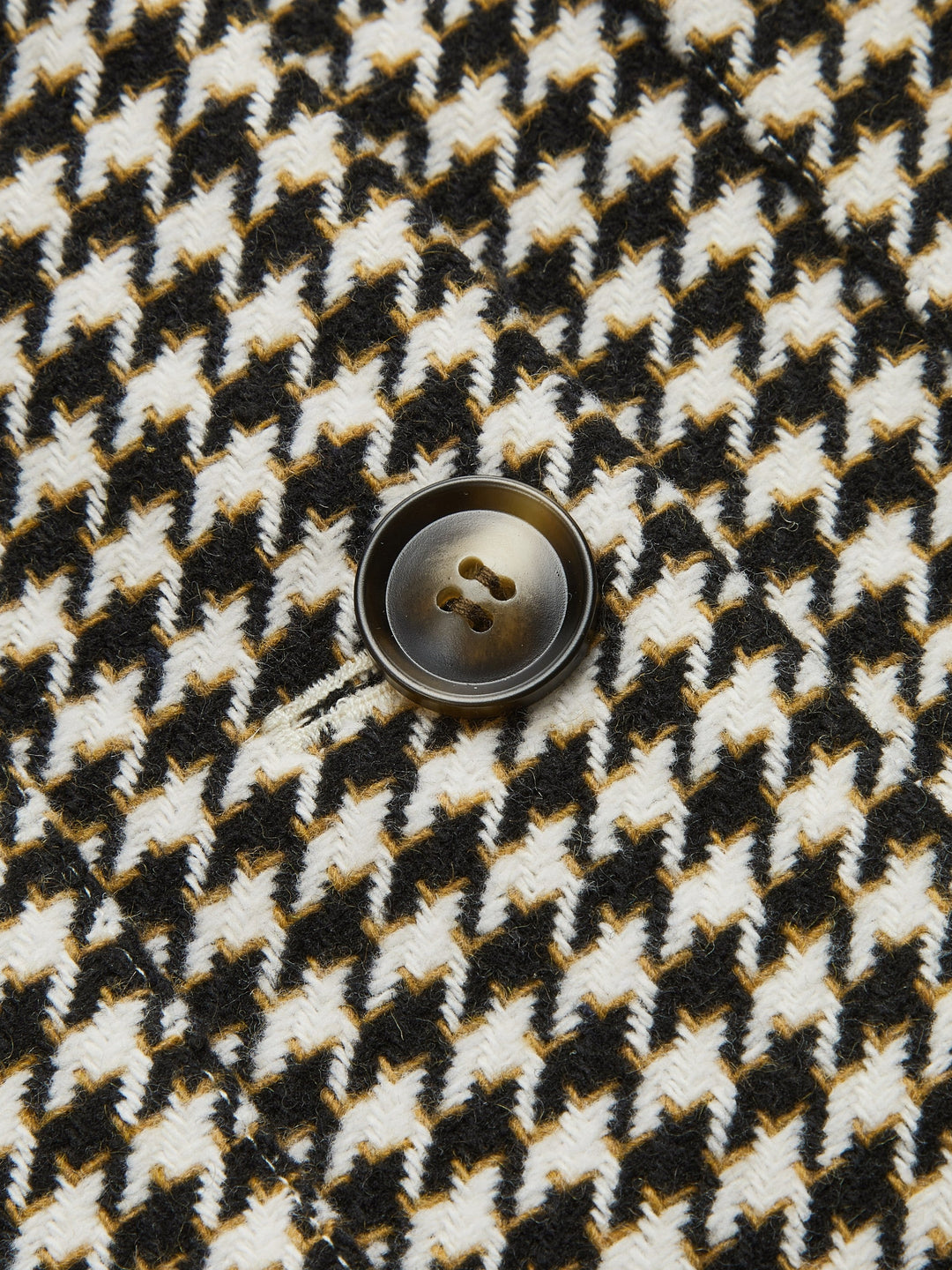 Houndstooth Belted Waist Shirt Jacket