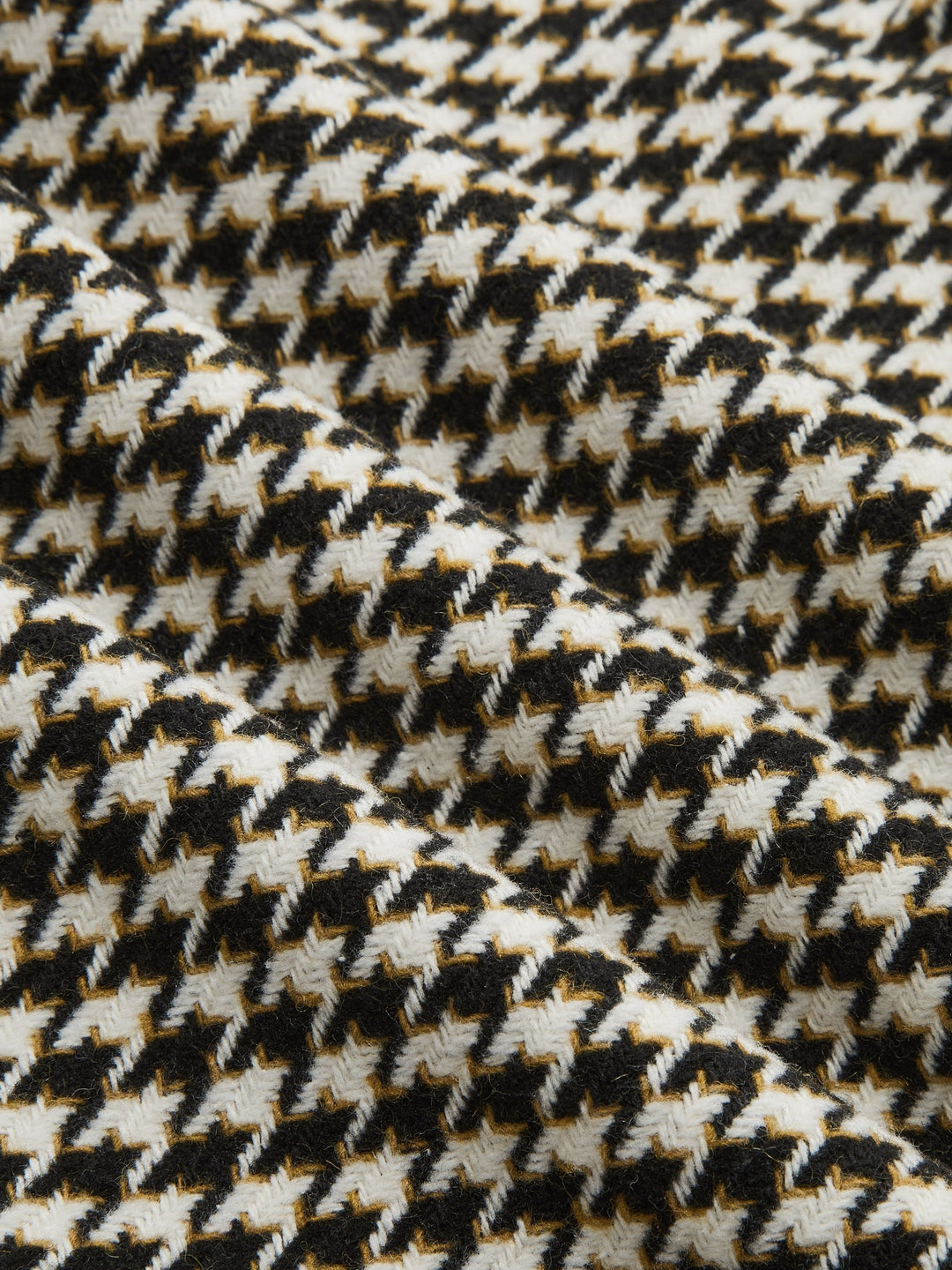 Houndstooth Belted Waist Shirt Jacket