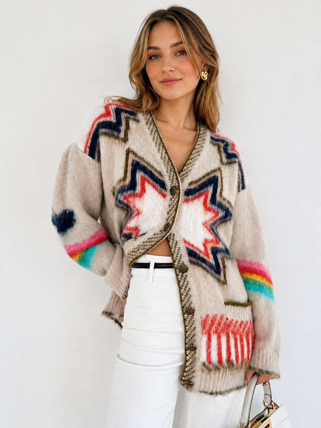 Caesars Palace Cardigan — women's cardigans, front view