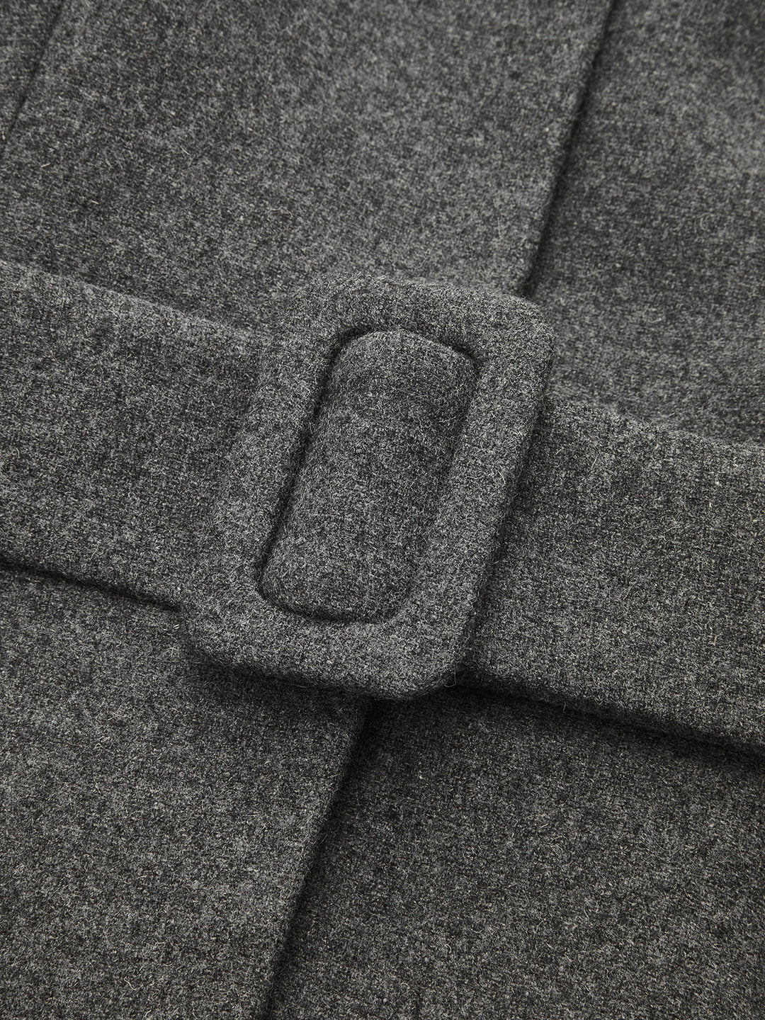 ‌Belted Peplum High Wool Blend‌ Blazer