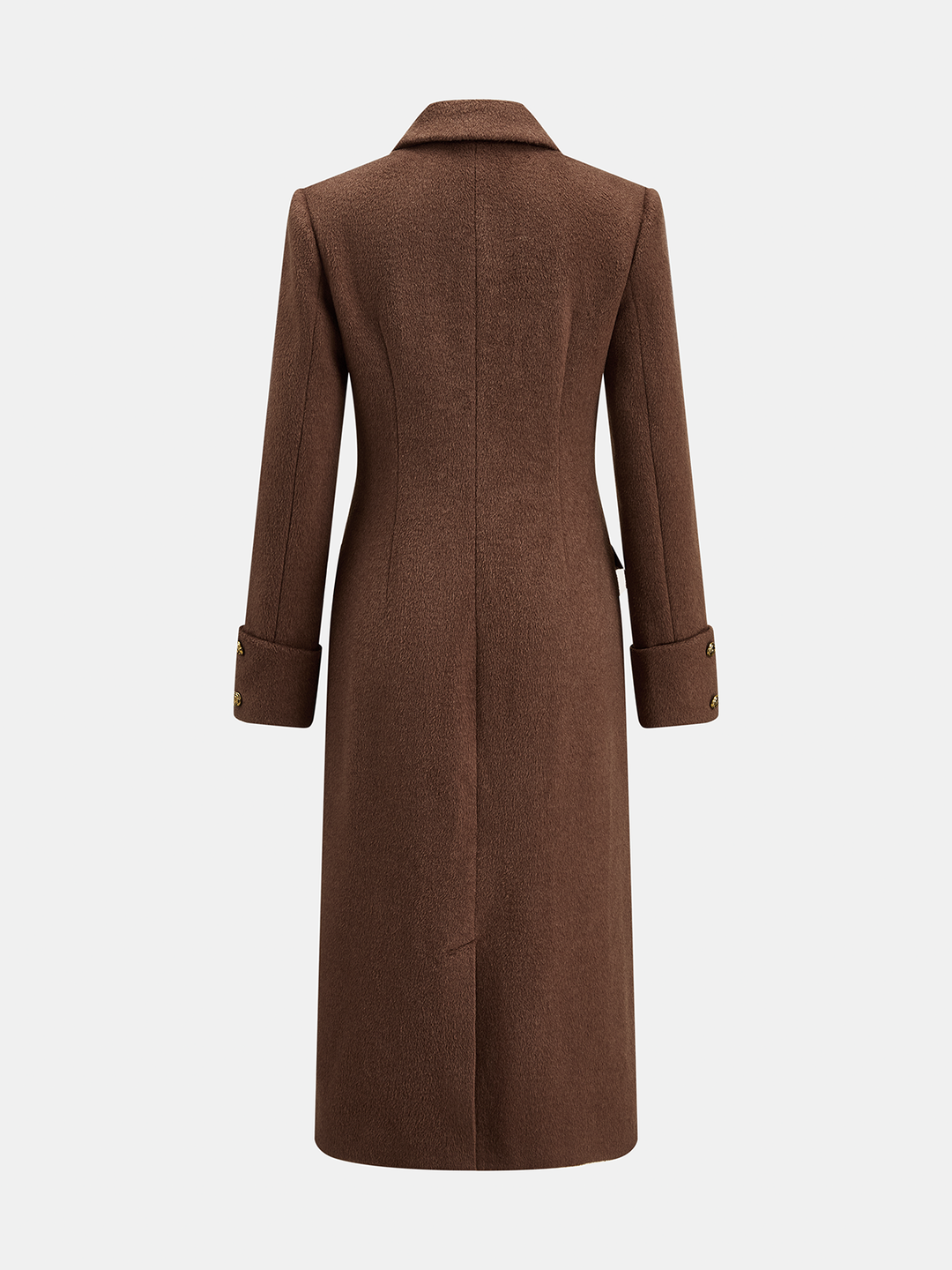 Asymmetric Tailored Wool Blend Long Coat