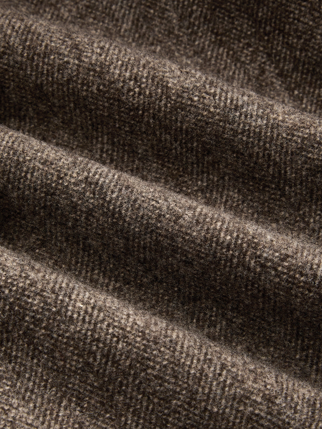 Herringbone Single Button Wool Blend Blazer