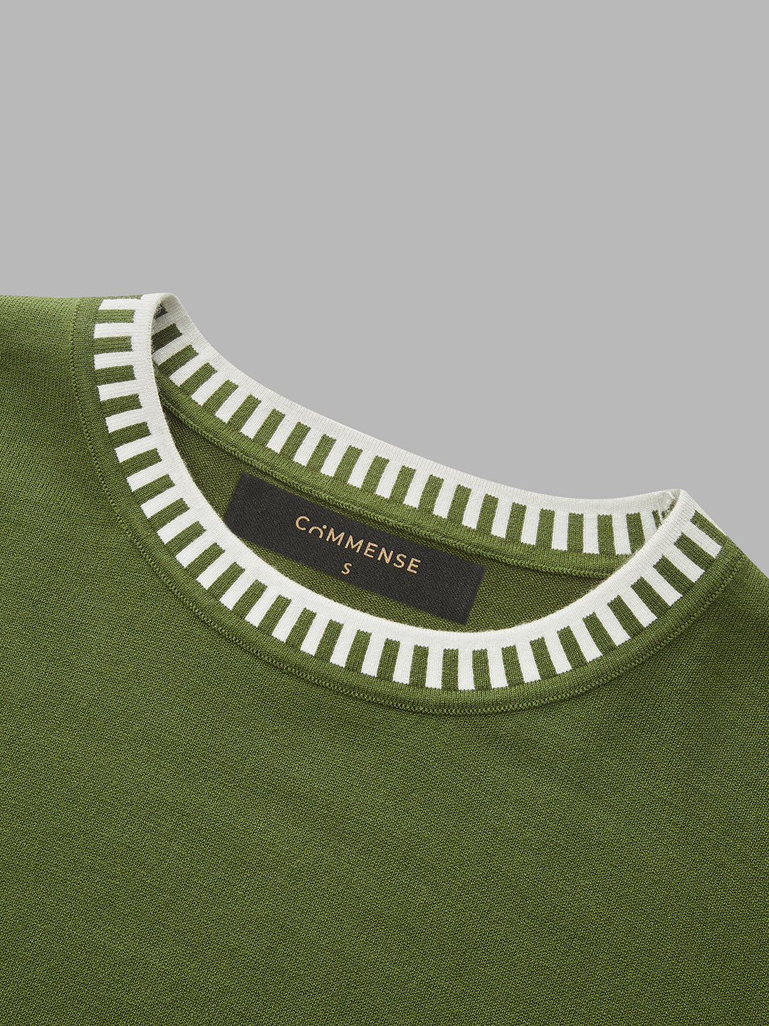 Contrast Trim Knit Sweater - women's sweater, full-length styled look