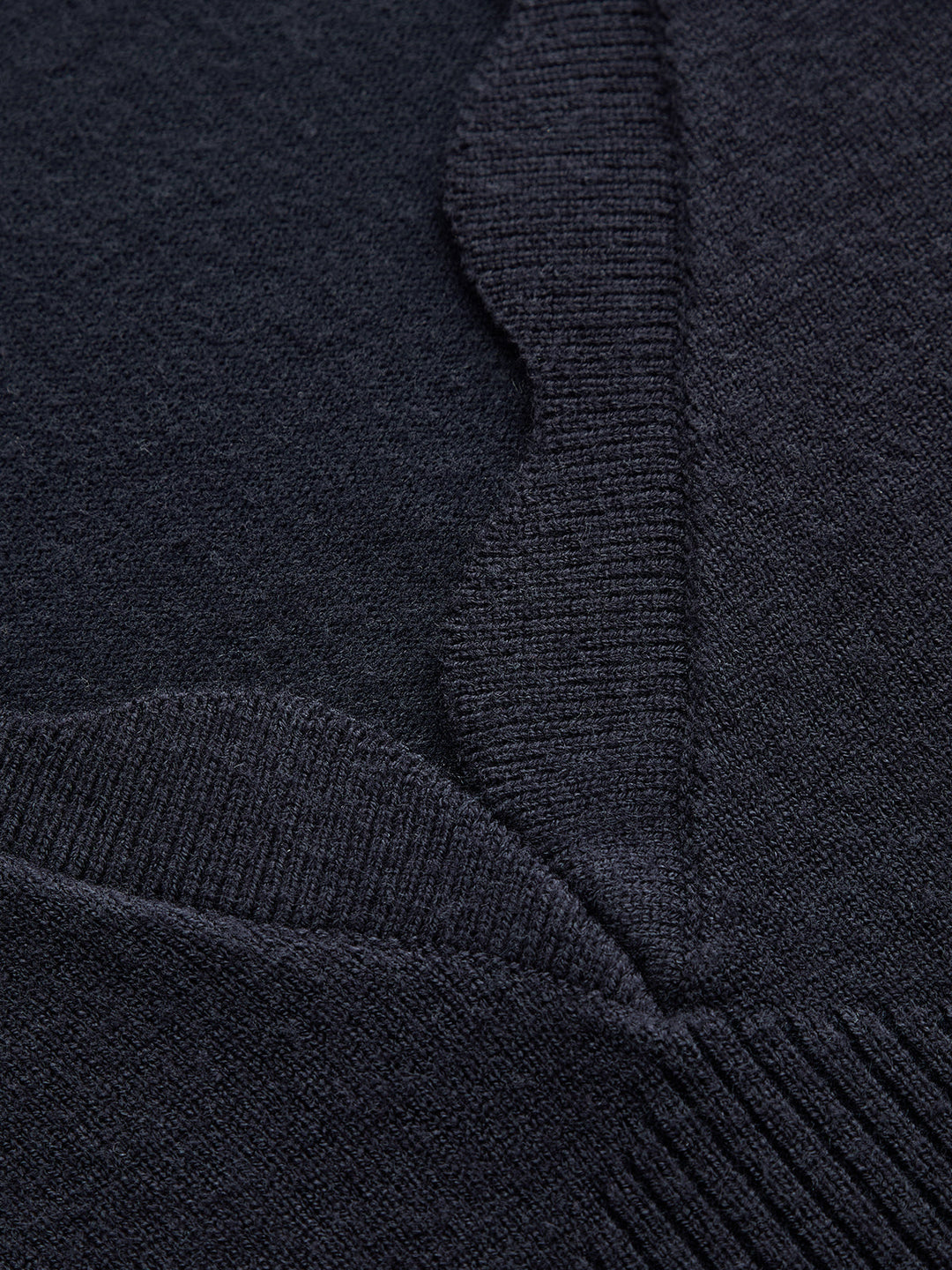 Scallop V Neck Knit Sweater