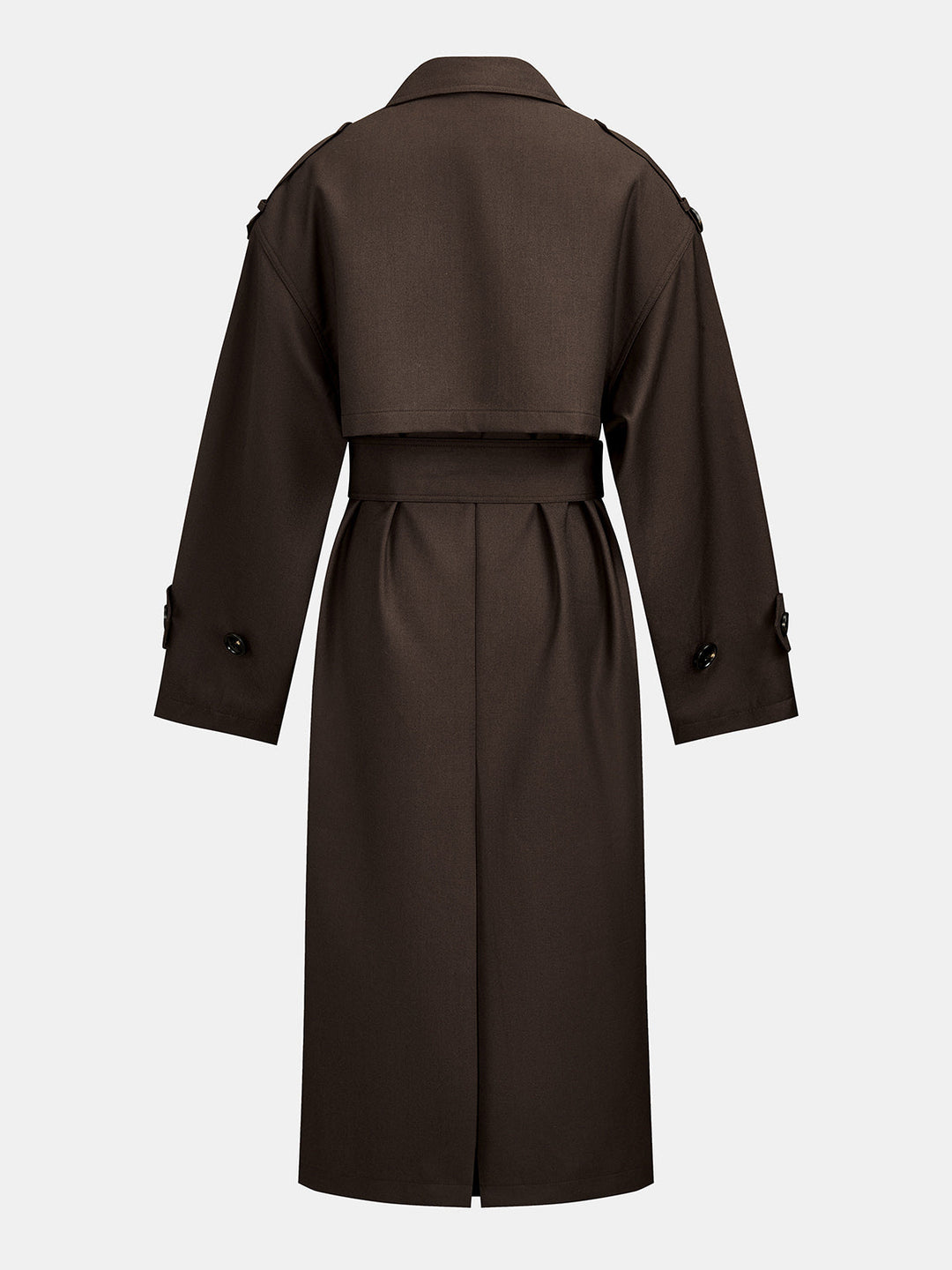 Double Breasted Long Trench Coat