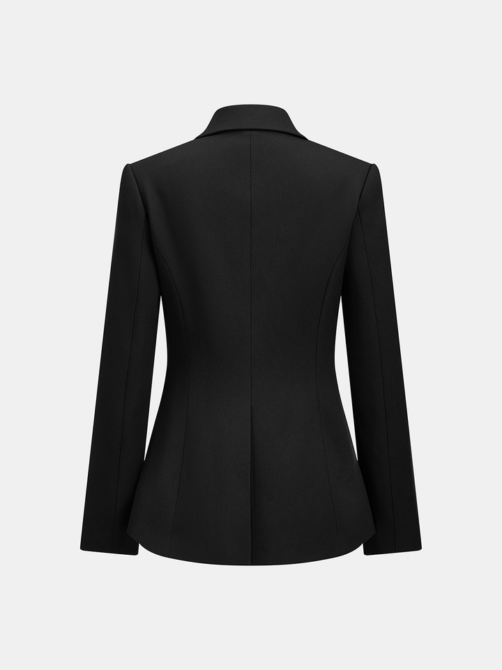 Buckle Waist Tailored Blazer