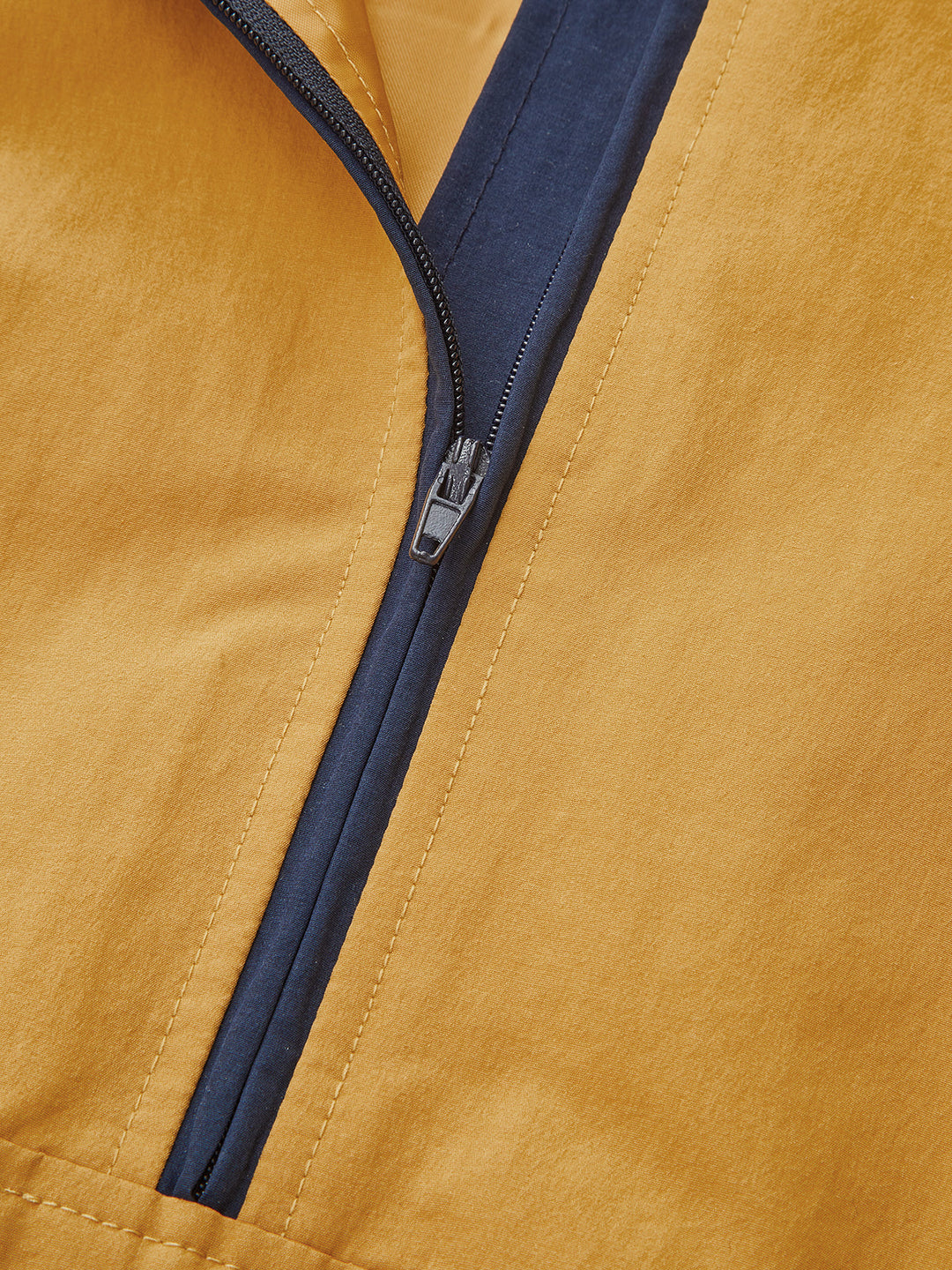 Multi‑Color Panel Half Zip Jacket