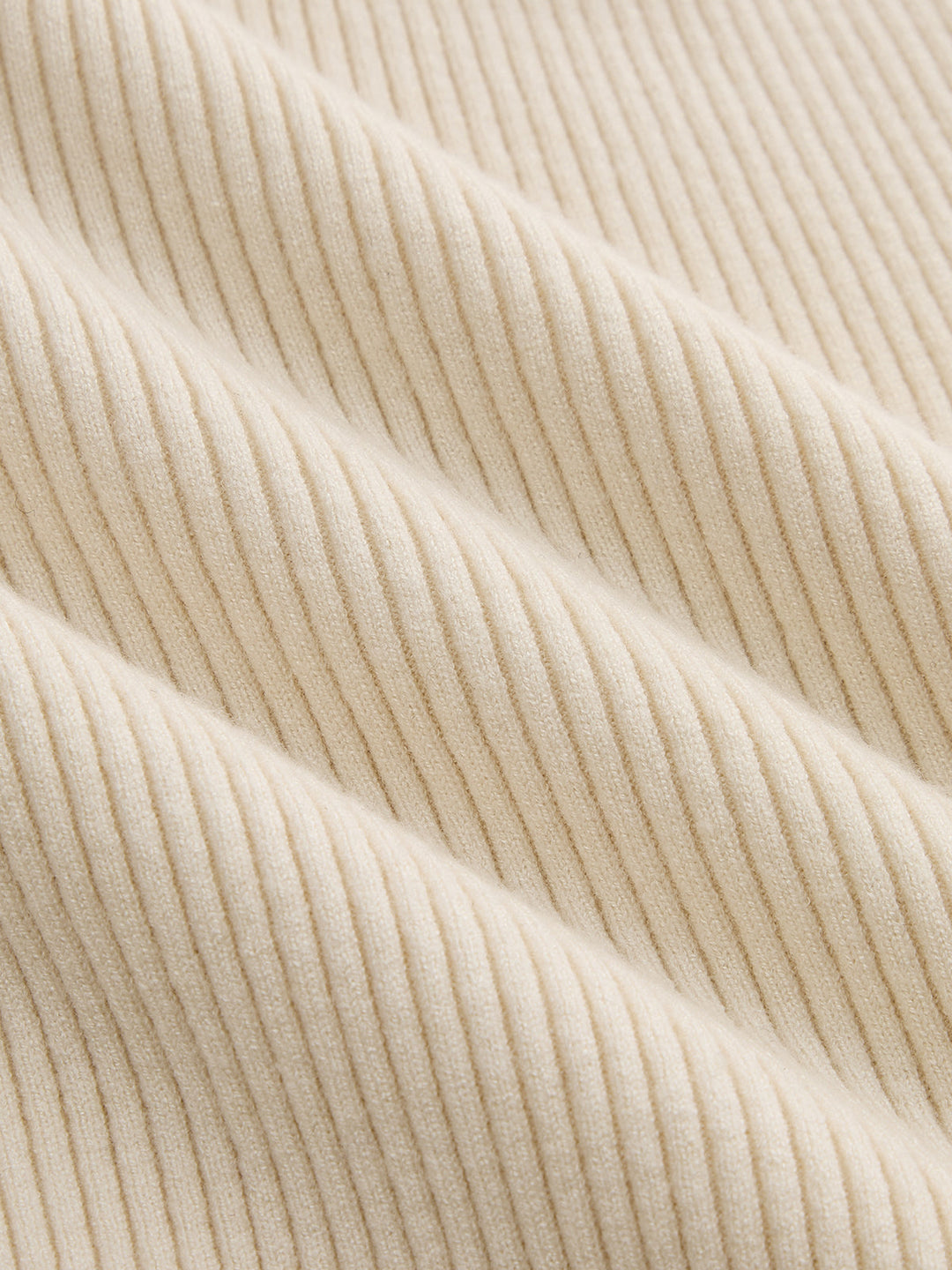 Deep V Ribbed Knit Midi Dress