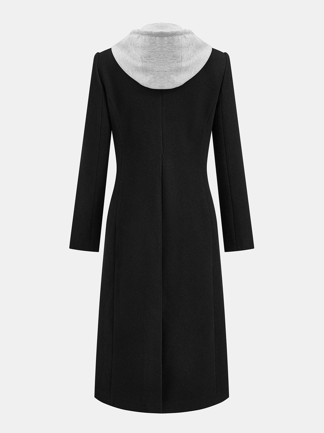 Detachable Hood Midi Long Coat
