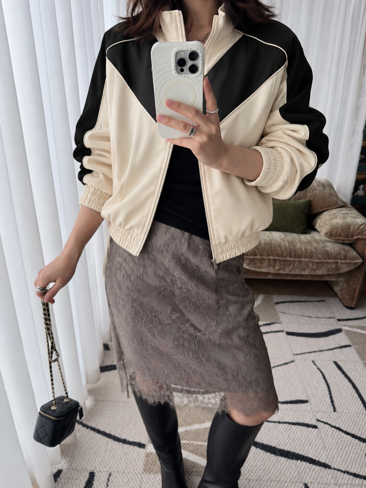 Color Block Track Jacket