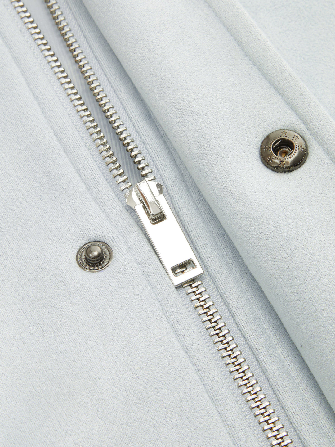 Drawstring Waist Suede Effect Jacket
