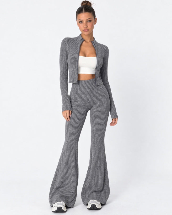 Soft Launch Knit Set — women's knit top, shown on the model