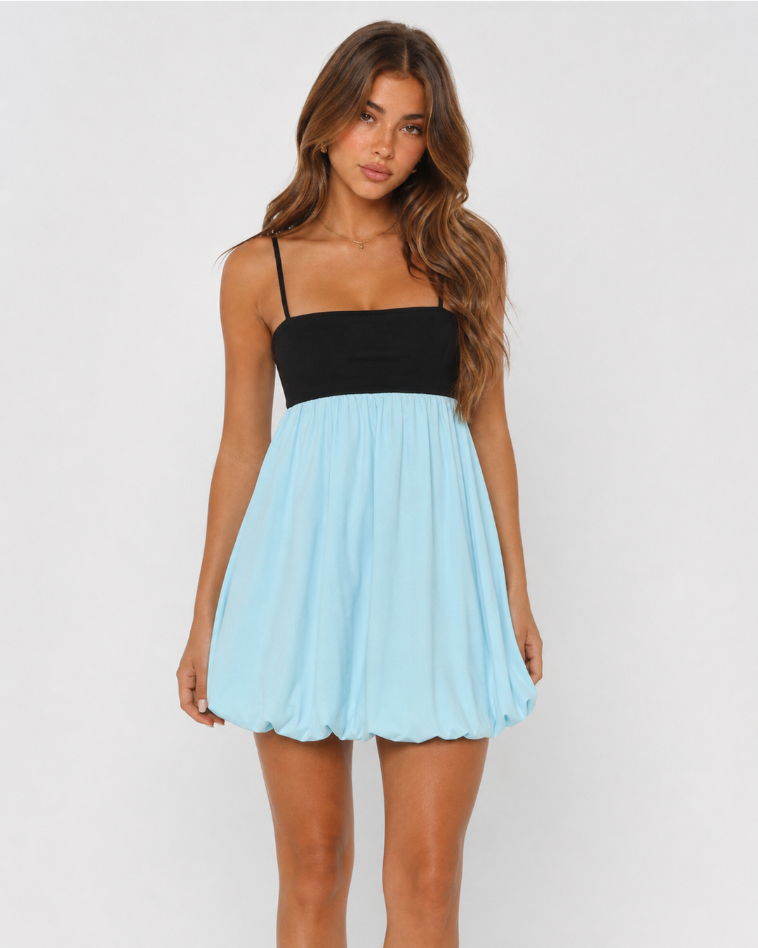 Candy Pop Mini Dress - women's mini dress, hem detail