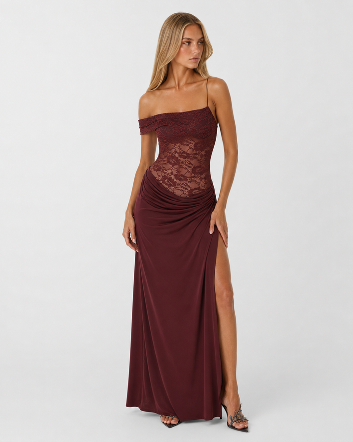 Luna Muse Maxi Dress - women's maxi dress, side view