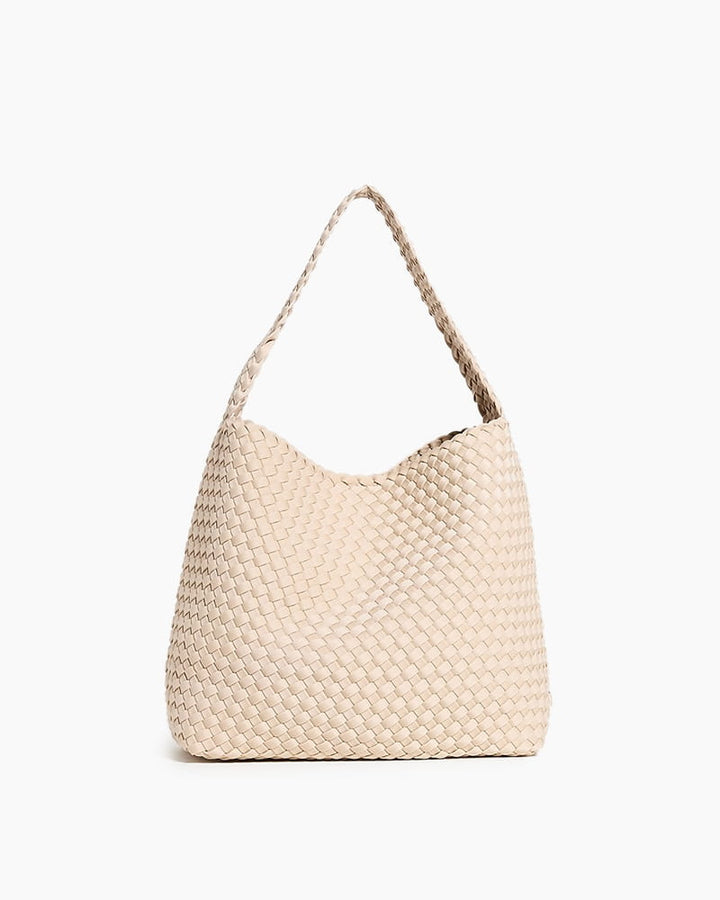 Chic Weekend Ready Woven Shoulder Hobo Bag