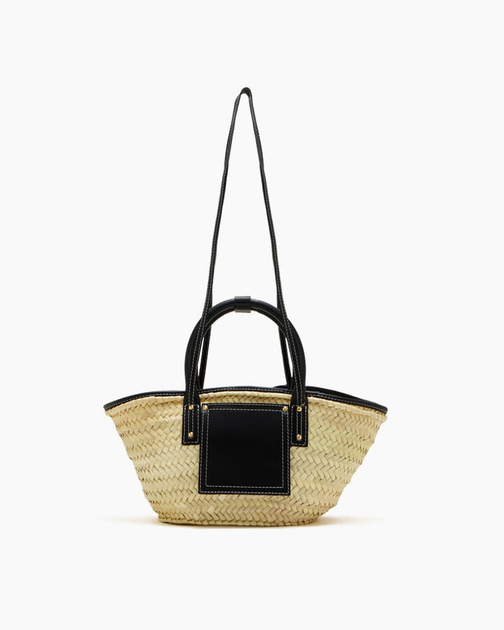 Chic Summer Picnic Woven Top Handle Bag