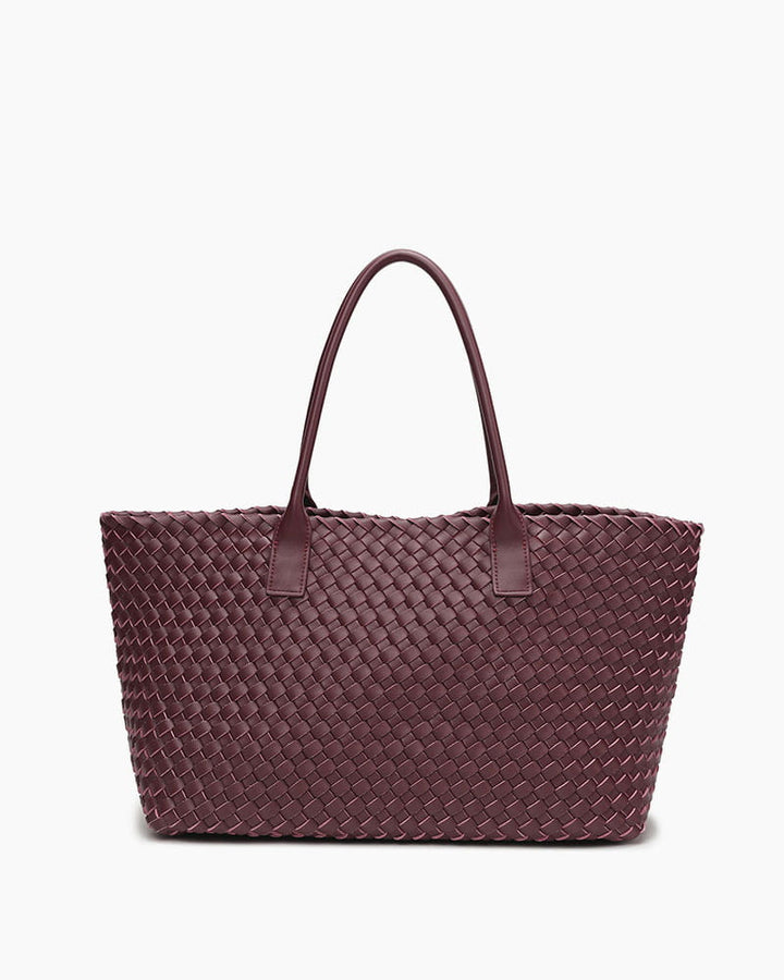 Chic Everyday City Handwoven Leather Tote