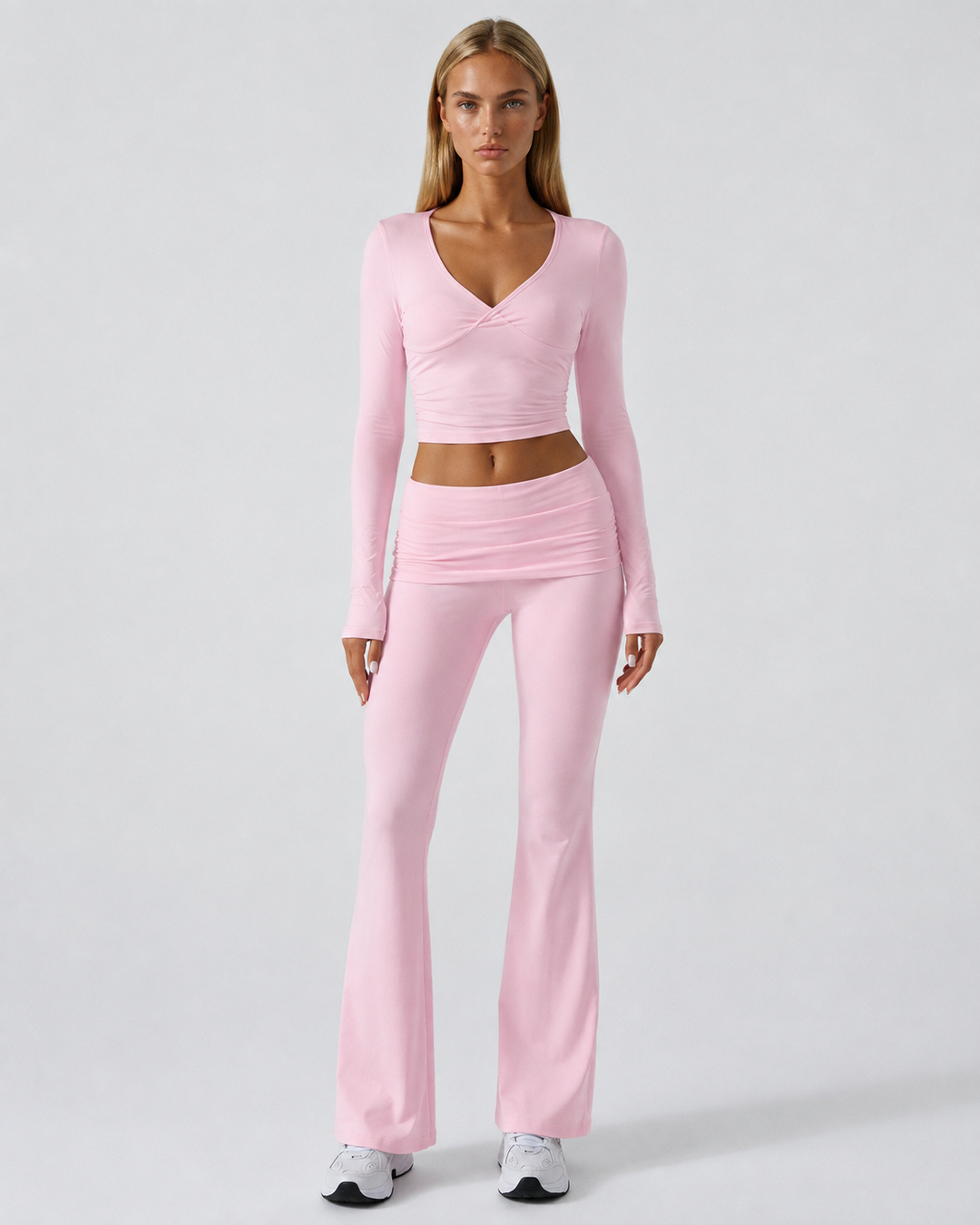 Soft Motion Set — women's two-piece set, front view