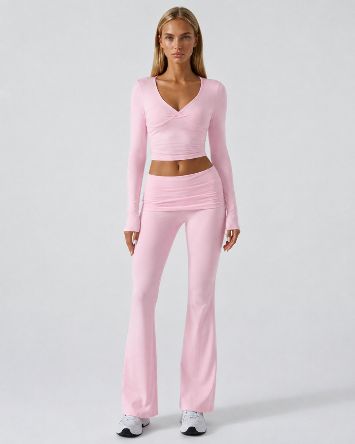 Soft Motion Set — women's two-piece set, front view
