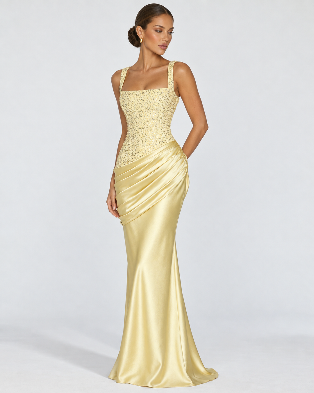 Private Invite Maxi Dress - women's maxi dress, detail close-up